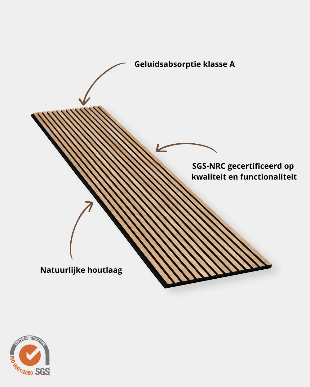 Akupanel Rustiek Natuurlijk Eiken - 5 stuks Pakketkorting